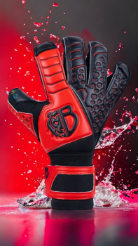 Детские вратарские перчатки Bravry Confidence Hybrid Black/Red