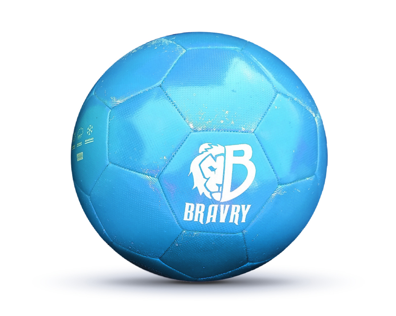 Мяч футбольный профессиональный: Bravry Galaxy Blue 5