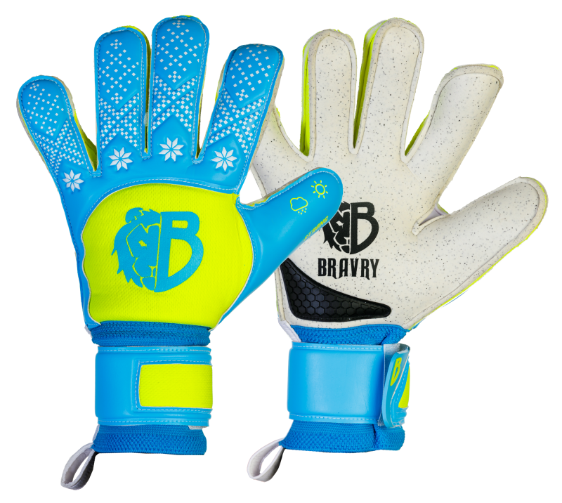 Вратарские перчатки Bravry Strong Blue/Yellow