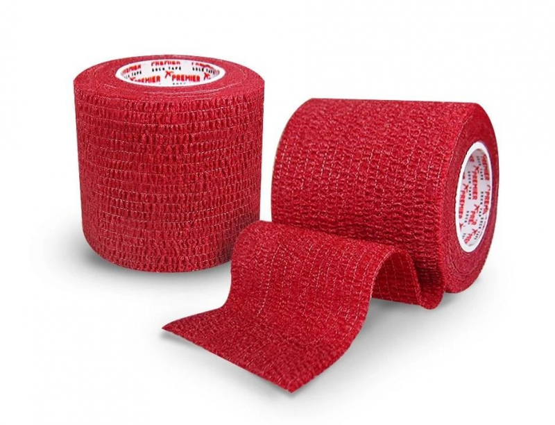 Premier Sock Tape Red  5 cm Тейпы  для защиты  пальцев - 5 см х 4,5 м в рулоне